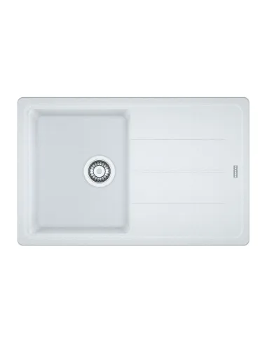 Мийка кухонна кам`яна прямокутна Franke Basis BFG 611-78, 780x500x200 мм, біла - 1