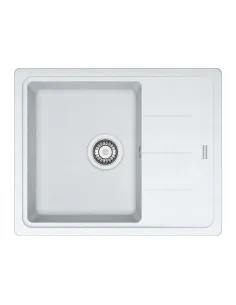 Мийка кухонна кам`яна прямокутна Franke Basis BFG 611-62, 620x500x200 мм, біла - 1