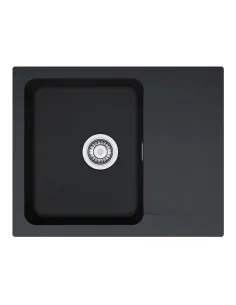 Мийка кухонна кам`яна прямокутна Franke Orion OID 611-62, 620x500x180 мм, чорна - 1