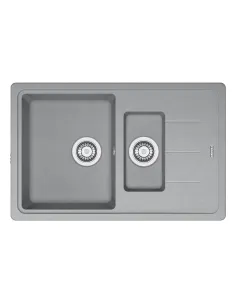 Мойка кухонная каменная прямоугольная Franke Basis BFG 651-78, 780x500x200 мм, серый камень - 1