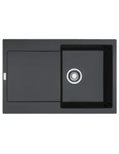 Мийка кухонна кам`яна прямокутна Franke Maris MRG 611, 780x500x200 мм, чорна - 1
