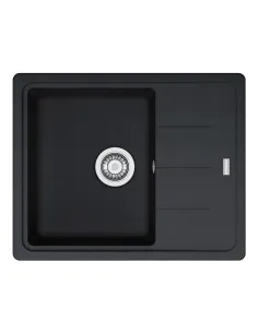 Мийка кухонна кам`яна прямокутна Franke Basis BFG 611-62, 620x500x200 мм, чорна - 1