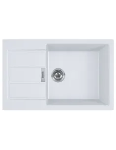 Мойка кухонная каменная прямоугольная Franke Sirius 2.0 S2D 611-78 XL, 780x500x200 мм, белая - 1