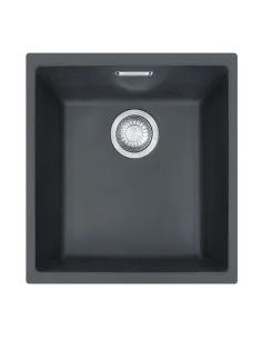 Мийка кухонна кам`яна прямокутна Franke Sirius SID 110-34, 365x440x200 мм, чорна - 1