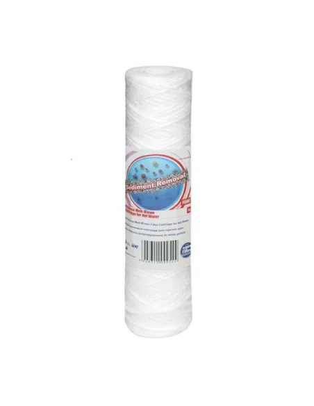 Картридж шнурковый Aquafilter FCHOT1 из полипропилена, для горячей воды, 5 микрон - 9 7/8 x 2 1/2 дюймов - 1