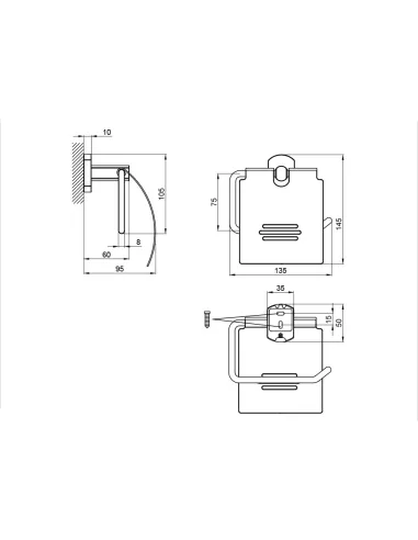Держатель туалетной бумаги с крышкой Q-Tap Liberty CRM 1151 - 2