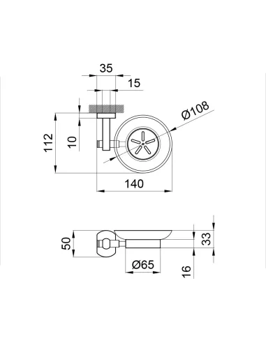 Мильниця Q-Tap Liberty CRM 1159, настінна - 2