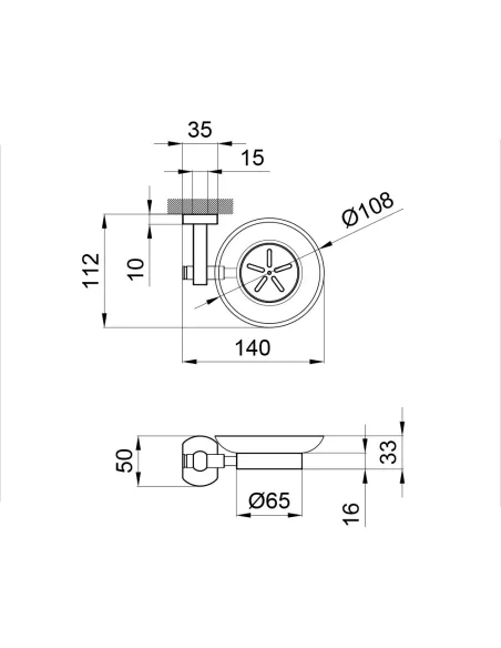 Мильниця Q-Tap Liberty CRM 1159, настінна - 2