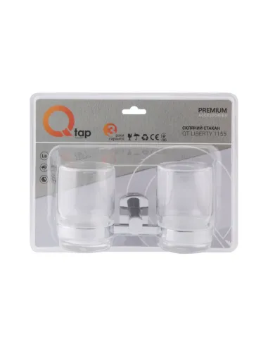 Склянка для ванної кімнати подвійна Q-Tap Liberty CRM 1155 - 5