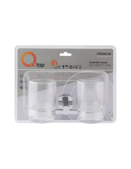 Склянка для ванної кімнати подвійна Q-Tap Liberty CRM 1155 - 5