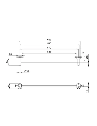 Полотенцедержатель Q-Tap Liberty CRM 1124 - 2