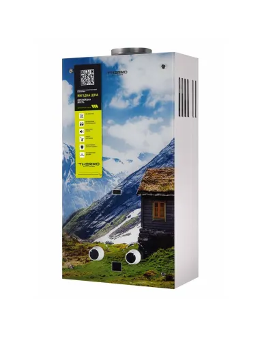 Колонка газова Thermo Alliance JSD20-10GC, 10 л, скло, гори, димохідна - 3