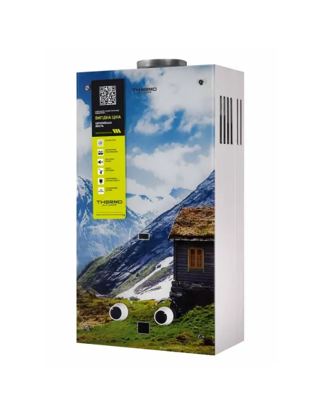 Колонка газова Thermo Alliance JSD20-10GC, 10 л, скло, гори, димохідна - 3