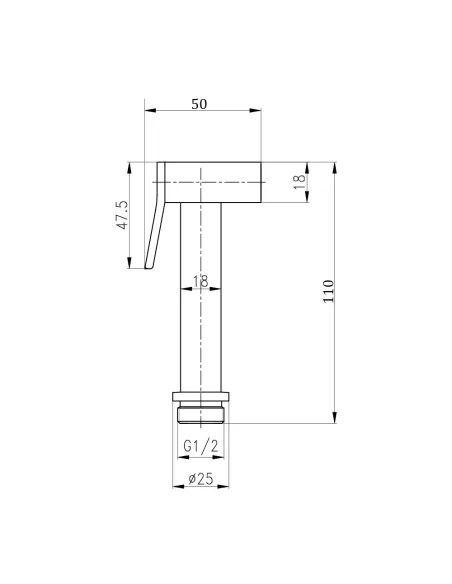 Лейка для гигиенического душа Q-tap Bidet B120 - 2