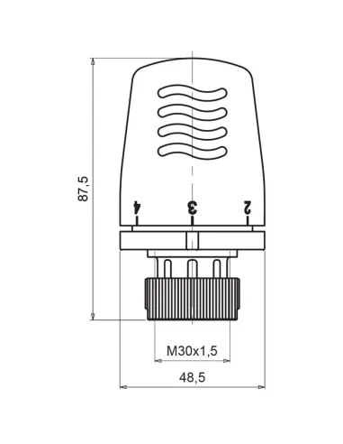 Термоголовка Icma 30х1,5 №1101 - 2