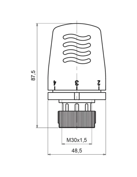Термоголовка Icma 30х1,5 №1101 - 2