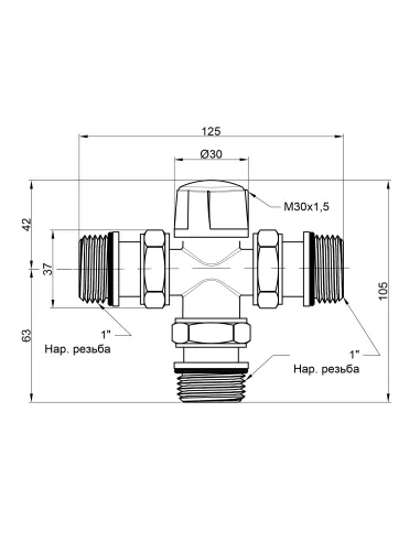 Зонный вентиль Icma 1х3 №301 - 2