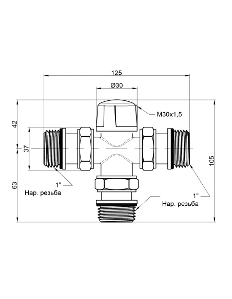 Зонный вентиль Icma 1х3 №301 - 2