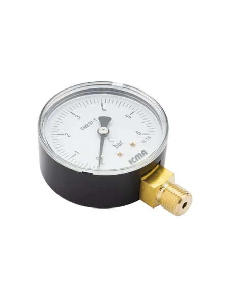 Манометр Icma 1/4 0-6 бар нижнее подключение №244 - 3