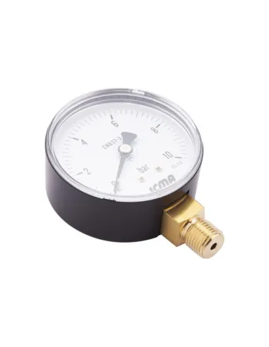 Манометр Icma 1/4 0-10 бар нижнее подключение №244 - 3