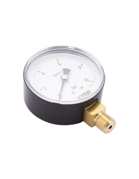 Манометр Icma 1/4 0-10 бар нижнее подключение №244 - 3