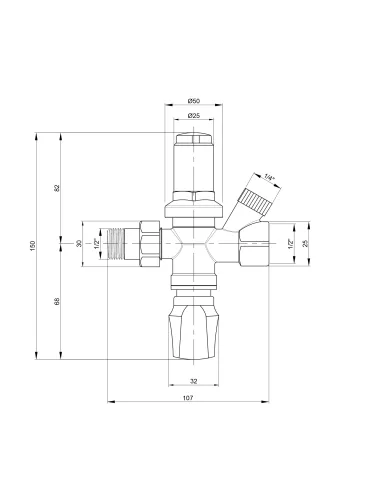 Підживлювальний клапан Icma 1/2 №249 - 2