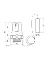 Термоголовка з виносним датчиком Icma 30х1,5 №995 - 2