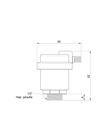 Повітровідвідник автоматичний Icma 1/2 №719 - 2