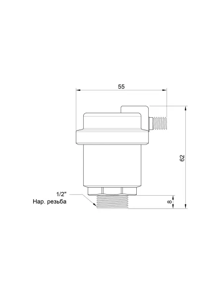 Повітровідвідник автоматичний Icma 1/2 №719 - 2