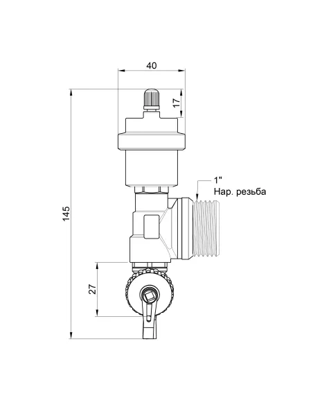 Сливная группа с воздухоотводчиком Icma 1 №269 - 2