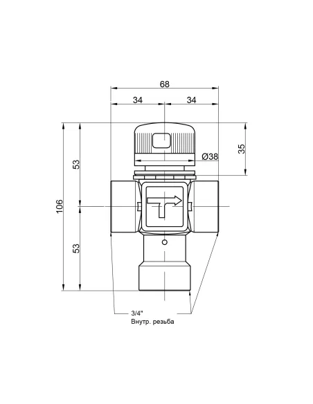 Змішувач термостатичний Icma 3/4 №143 - 2