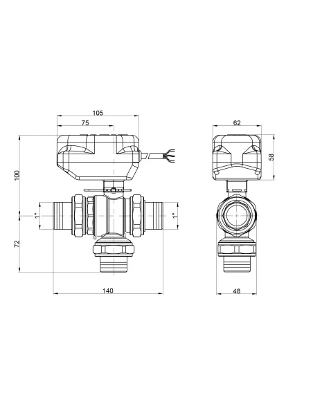 Кран кульовий зонний Icma 1 №343 - 2
