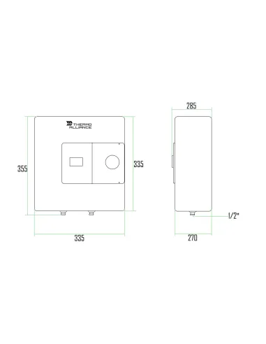 Бойлер Thermo Alliance SF10X15N над мойкой, 10 л - 2