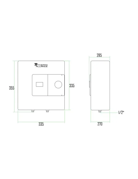 Бойлер Thermo Alliance SF10X15N над мойкой, 10 л - 2