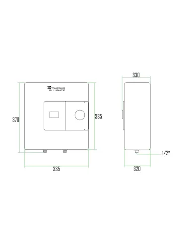 Бойлер Thermo Alliance SF15X15N над мойкой, 15 л - 2