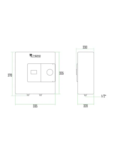 Бойлер Thermo Alliance SF15X15N над мойкой, 15 л - 2