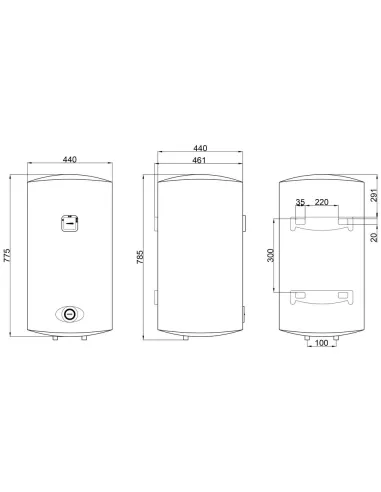 Бойлер Thermo Alliance D80VH15Q3, мокрый ТЭН, 80 л - 2
