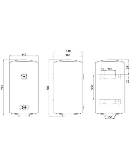 Бойлер Thermo Alliance D80VH15Q3, мокрый ТЭН, 80 л - 2
