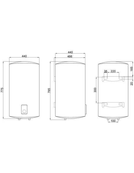 Бойлер Thermo Alliance D100VH15Q3, мокрий ТЕН, 100 л - 2