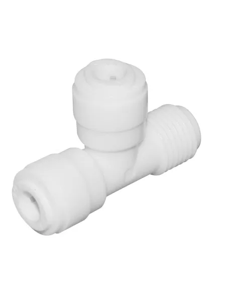 Трійник Aquafilter AQ-A4MT4-W (білий, 1/4 дюймів під шланг х 1/4 дюймів під шланг х 1/4 дюймів РН) - 1