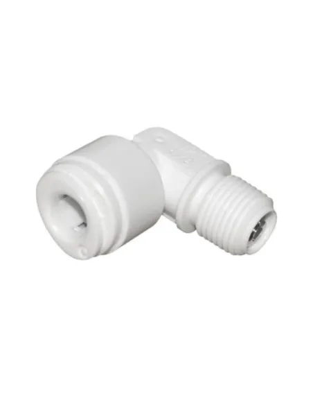 Колено Aquafilter AQ-A4ME2-CV-W с обратным клапаном, 1/8 дюймов MIP x 1/4 дюймов трубка QC - 1