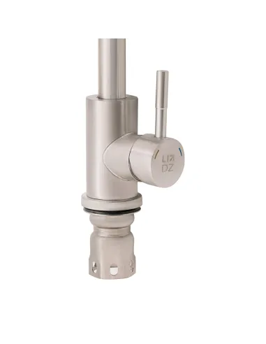 Змішувач для кухні з нержавіючої сталі Lidz CRM 12 32 015F-8 на гайці - 3