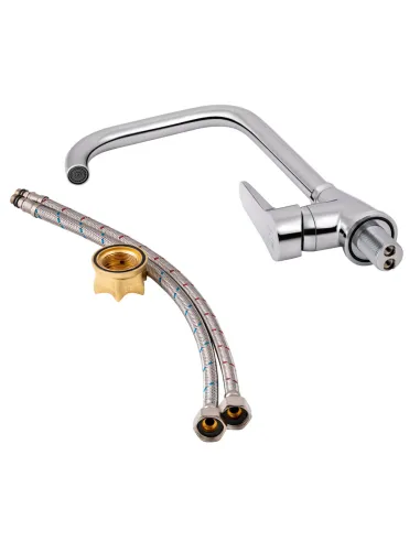 Смеситель для кухни Lidz CRM 14 34 014 07, на гайке - 6