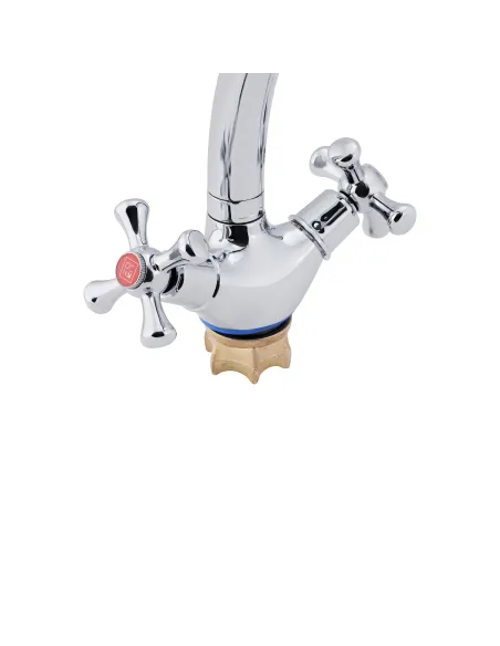 Смеситель для кухни двухвентильный Lidz CRM 30 21 271 02 на гайке - 3