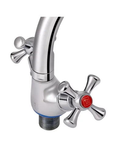 Смеситель для кухни двухвентильный Lidz CRM 30 21 271 06 на гайке - 5