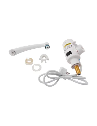 Кран для кухни проточный Lidz WHI 0057, на гайке - 6