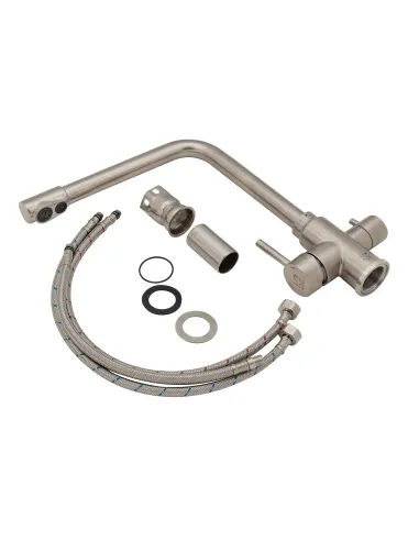  Змішувач для кухні з фільтром Lidz NKS 12 32 020F-13 на гайці - 6