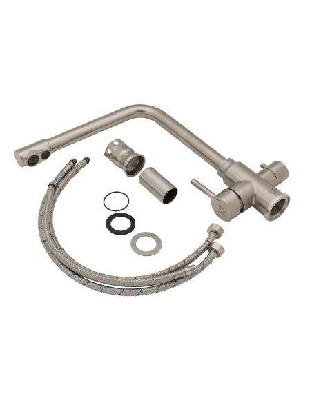  Змішувач для кухні з фільтром Lidz NKS 12 32 020F-13 на гайці - 6