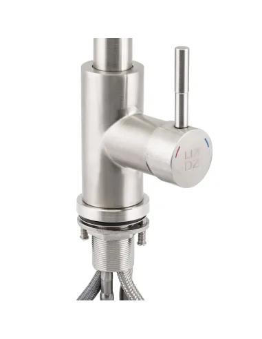  Змішувач для кухні з висувним виливом Lidz NKS 12 32 015FL-13 на гайці - 3