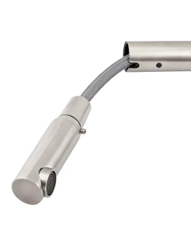  Змішувач для кухні з висувним виливом Lidz NKS 12 32 015FL-13 на гайці - 6